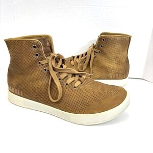 NOBULL Perforated High Top Shoes Mens Size 10 Brown Athletic Casual Sneakers